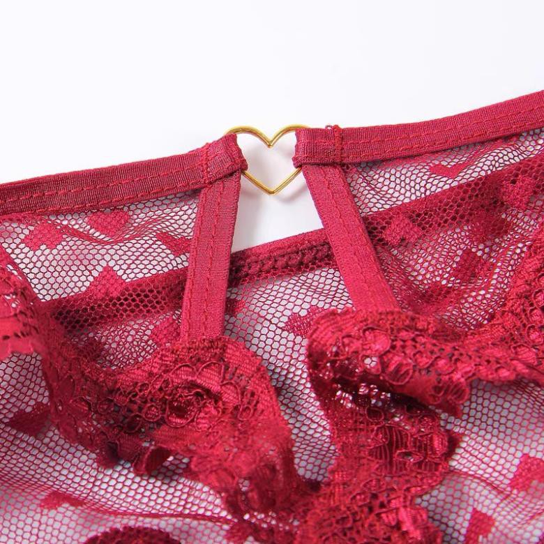 Quần lót ren lọt khe Vicky tim T03