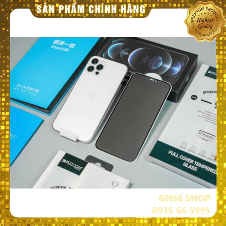 Kính cường lực Kuzoom chống nhìn trộm/vân tay iPhone X/XS/11/12/13 mini/pro/promax Full màn hình siêu đẹp