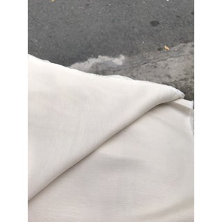 vải linen ướt màu kem trắng, tôn da!