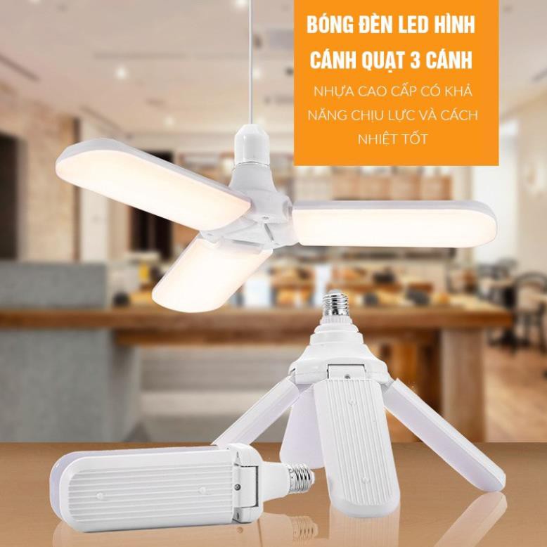 Bóng đèn, Bóng đèn LED hình cánh quạt siêu sáng 60W - Tiết kiệm điện năng 60W- Giá rẻ nhất thị trường!