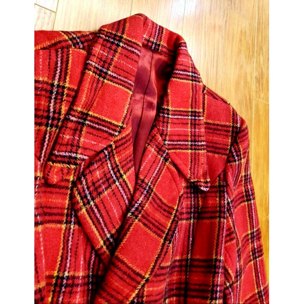 Áo dạ kẻ caro sz XL