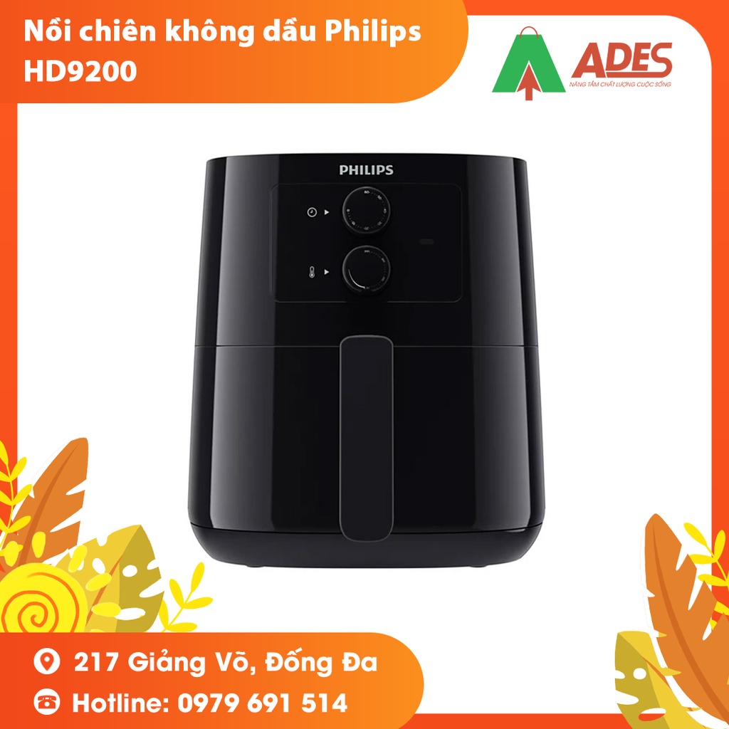 [Mã 154ELSALE2 giảm 7% đơn 300K] Nồi chiên không dầu Philips HD9200 - Bảo hành Chính hãng - Thể tích 4.1 lít