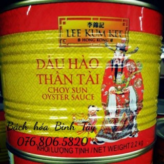 Dầu Hào Thần Tài lon 2.2kg Lee Kum Kee