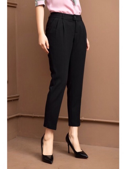 Quần baggy nữ | Quần công sở nữ ống rộng dáng đứng loại 1 | BigBuy360 - bigbuy360.vn