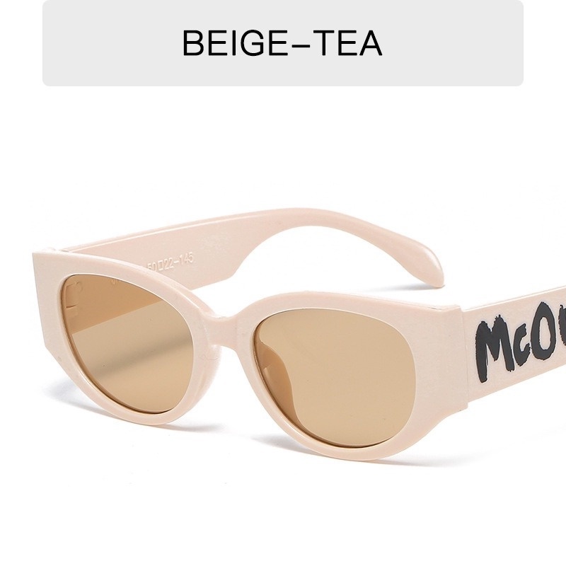 Kính Mát Gọng Nhỏ In Chữ Phong Cách Retro Thời Trang Unisex
