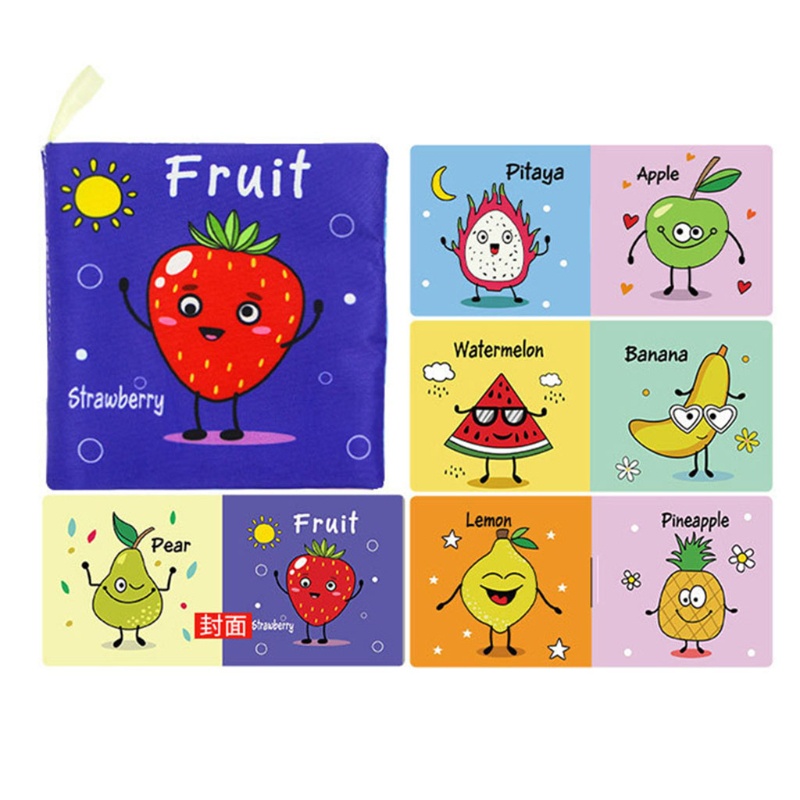 Sách Vải Mềm Nhiều Chủ Đề Phát Ra Âm Thanh Vui Nhộn Cho Bé