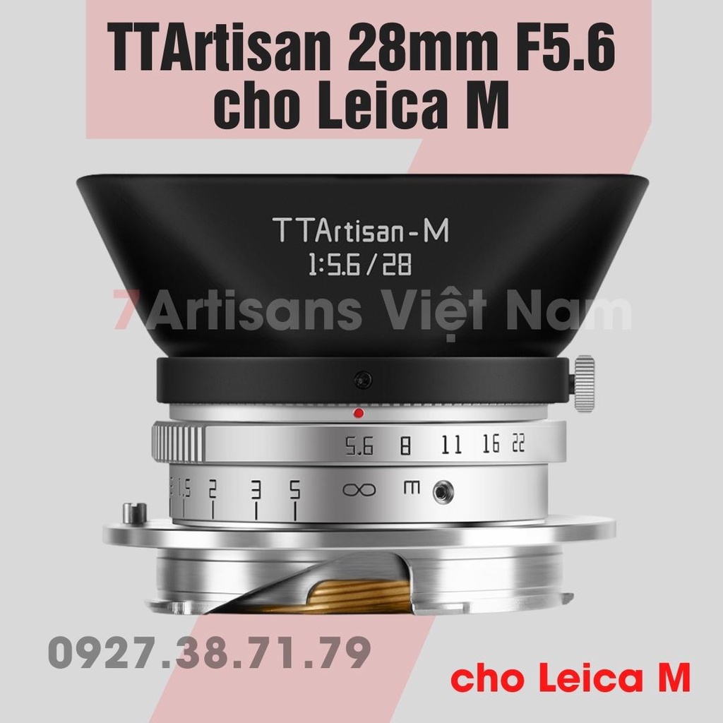 [CÓ SẴN] Ống kính TTArtisan 28mm F5.6 cho Leica M - Lens chụp đường phố siêu nhỏ gọn và siêu đẹp