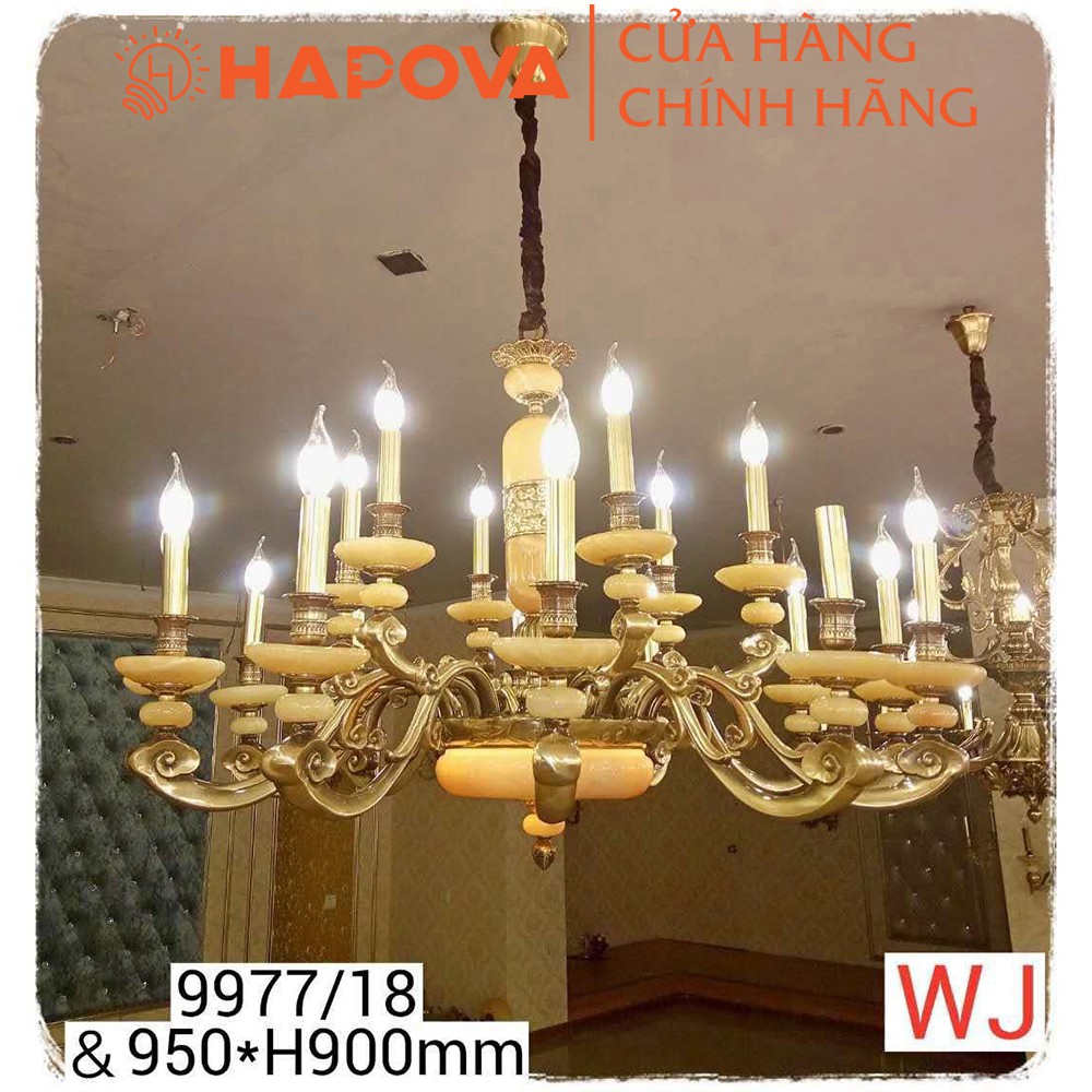 Đèn chùm trang trí phòng khách, phòng ngủ HAPOVA MONA 9977