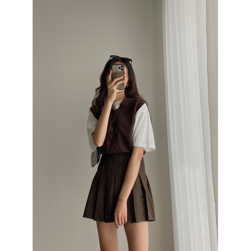 chân váy 521 nâu đậm | BigBuy360 - bigbuy360.vn