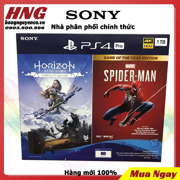 Máy chơi game PS4 Pro OM Bundle 2 CUH-7218B OM2 + 1 tay cầm + 2 đĩa game - Hàng phân phối chính hãng - Bảo hành 2 năm