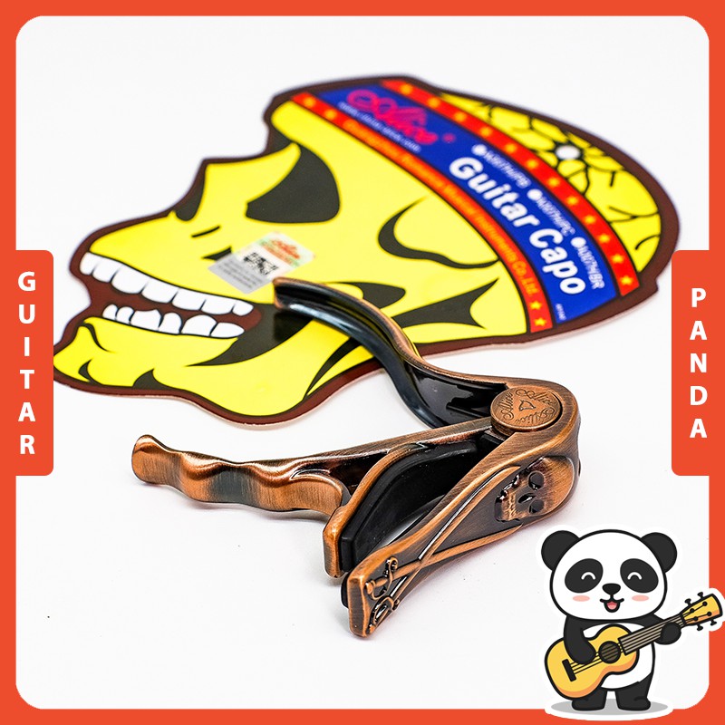 [Chính Hãng Alice] Capo Đàn Guitar Đầu Lâu Acoustic Classic Ukulele Kim Loại Đồng Đúc Guitar Panda