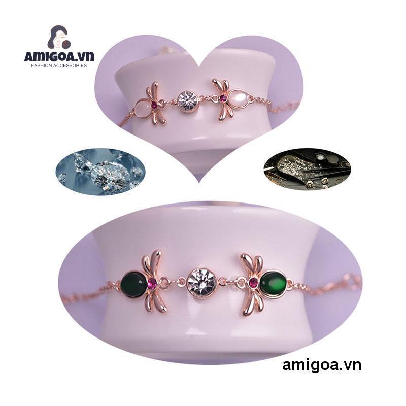 Vòng Đeo Tay Hình Chú Ong Màu Vàng Hồng Nhỏ Xinh Phong Cách Dân Tộc Cho Nữ