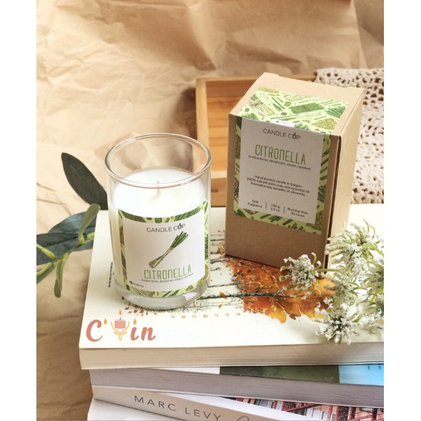 Nến Thơm AGAYA (Candle Cup) Tinh Dầu Thiên Nhiên Cao Cấp Sáp Cọ - C'Yin Candle
