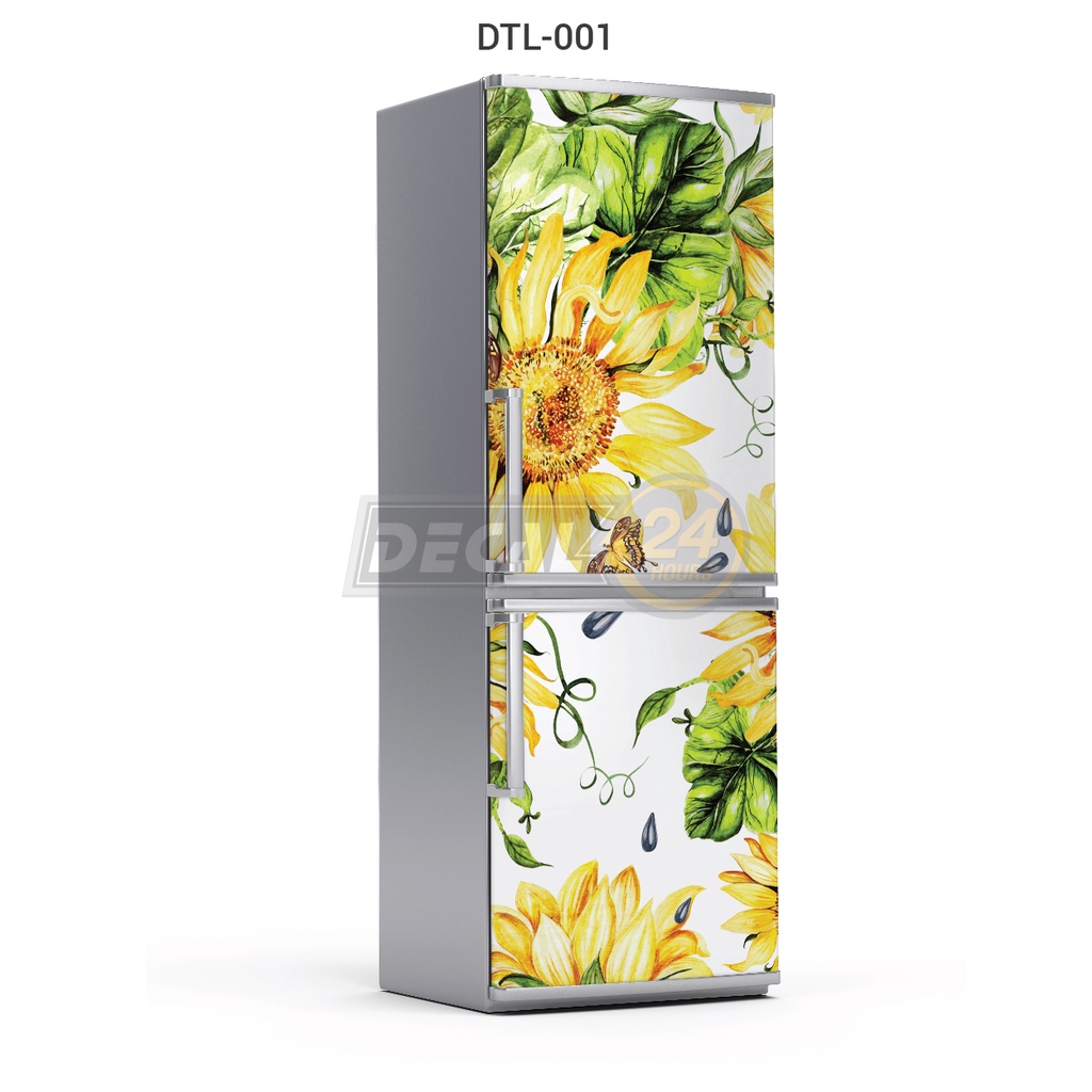 Decal dán trang trí tủ lạnh, miếng dán tủ lạnh chất liệu decal cao cấp chống thấm nước đủ kích thước Decal24h DTL-001