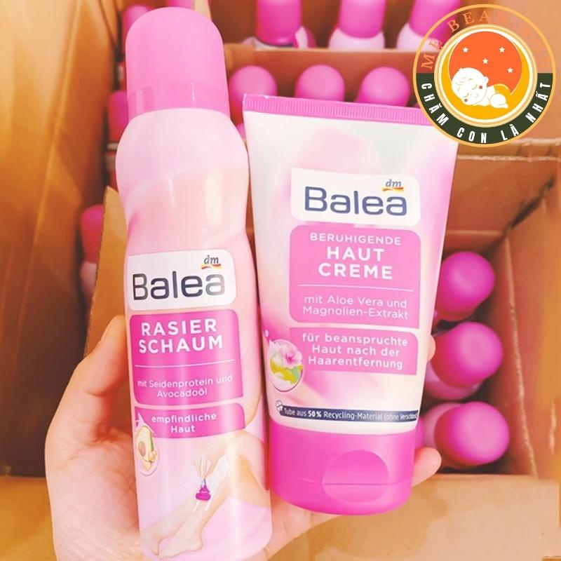 Bọt cạo lông Balea đức toàn thân và bikini không xước  rát da mùi thơm dễ chịu không gây kích ứng  200ml - mẹ bean bon