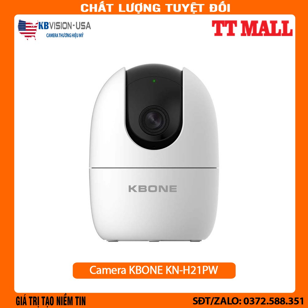 [Mã ELHAMS5 giảm 6% đơn 300K] Camera giám sát IP Wifi 2.0MP KBONE KN-H21PA