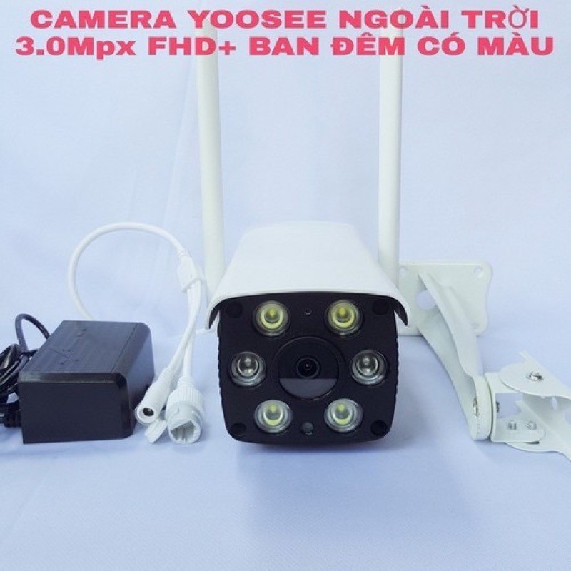 [Giá Hủy Diệt]Camera YOOSEE -Ip mini 3.0 Thân -Wifi trong nhà ngoài trời IP110 Full HD1080 2 LED cảm biến,4 led quay đêm