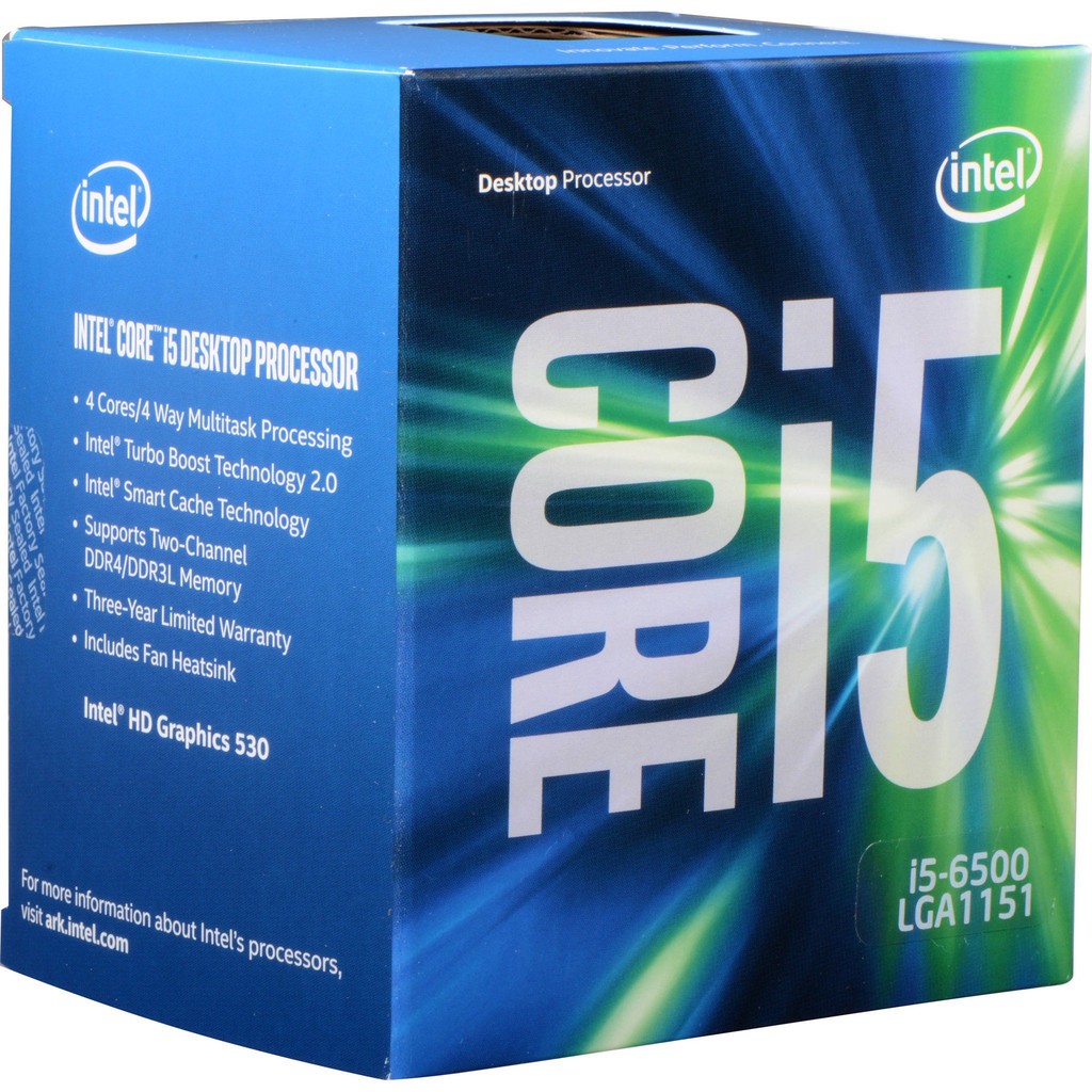 Giá quá tốt- Bộ vi xử lí CPU i5-6500 Processor (6M Cache, up to 3.60 GHz)-Skylake