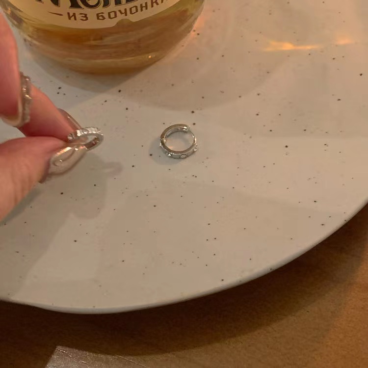 Khuyên Tai Đính Đá Zircon Phong Cách Hợp Thời Trang Cho Nữ