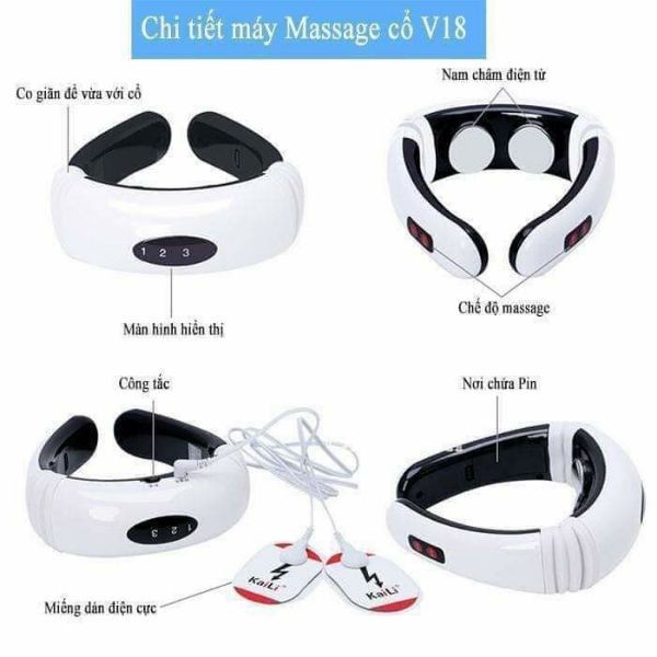 Máy Massage Cổ Vai Gáy KL 8530 Loại 1- 5 Chức Năng