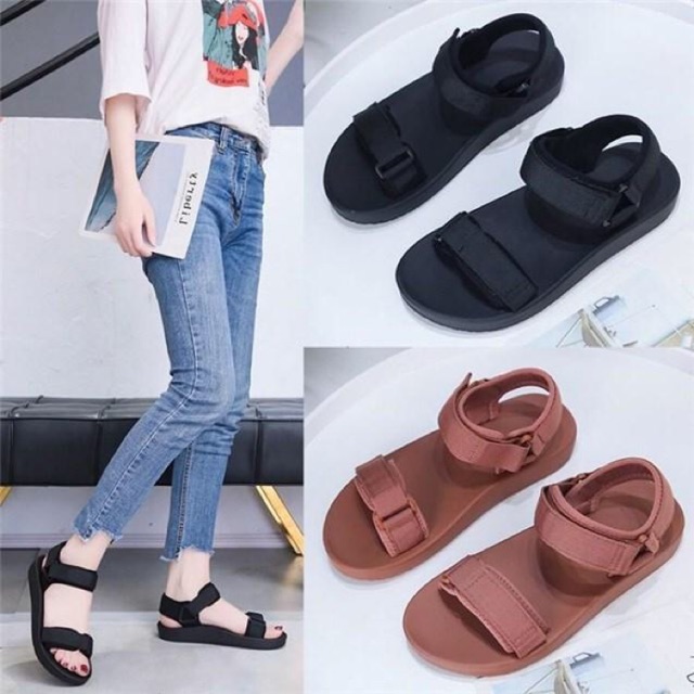 Sandal nữ đế dẻo 2 quai đơn giản cực hot