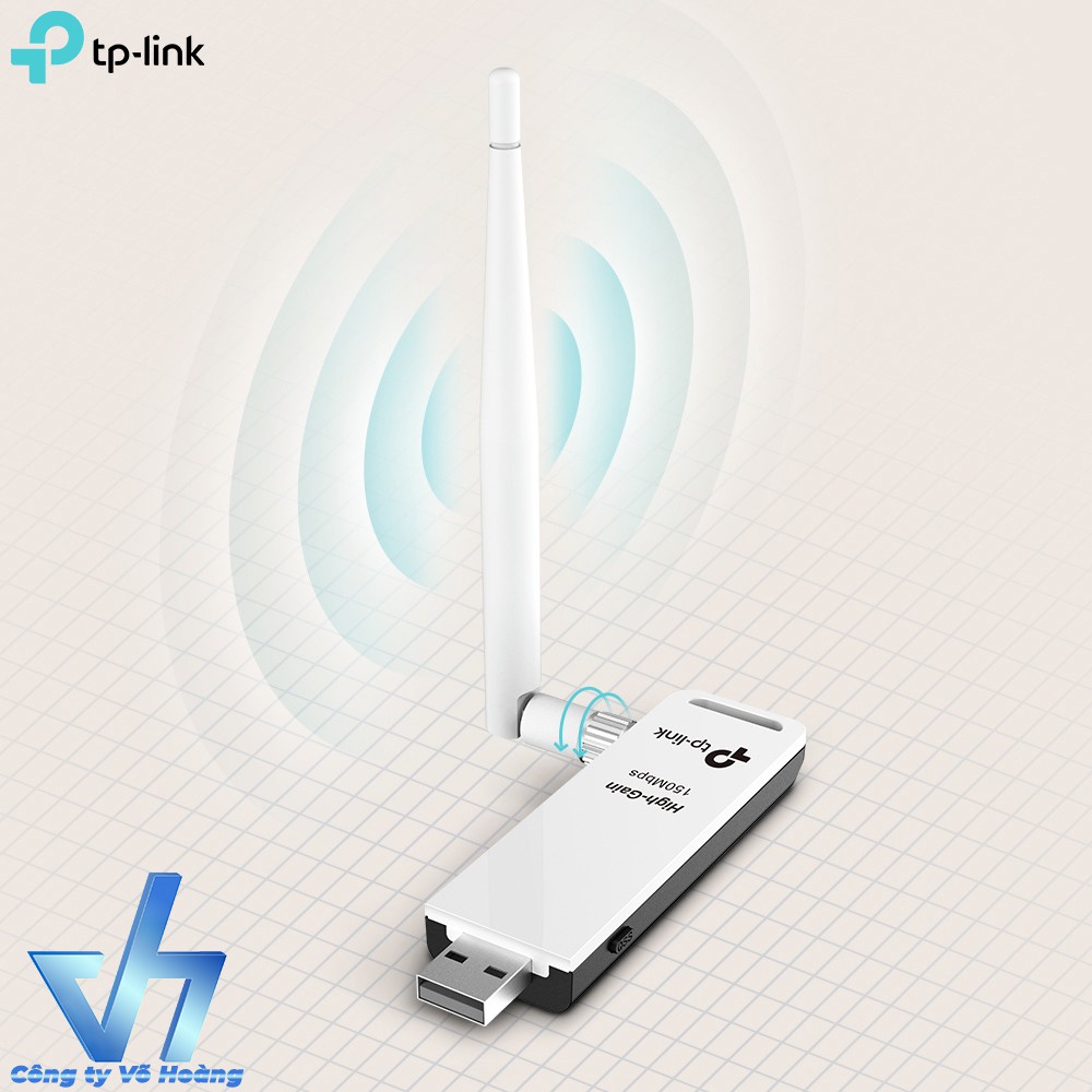 Bộ 2 USB thu sóng Wifi TP-LINK 722N (Trắng)