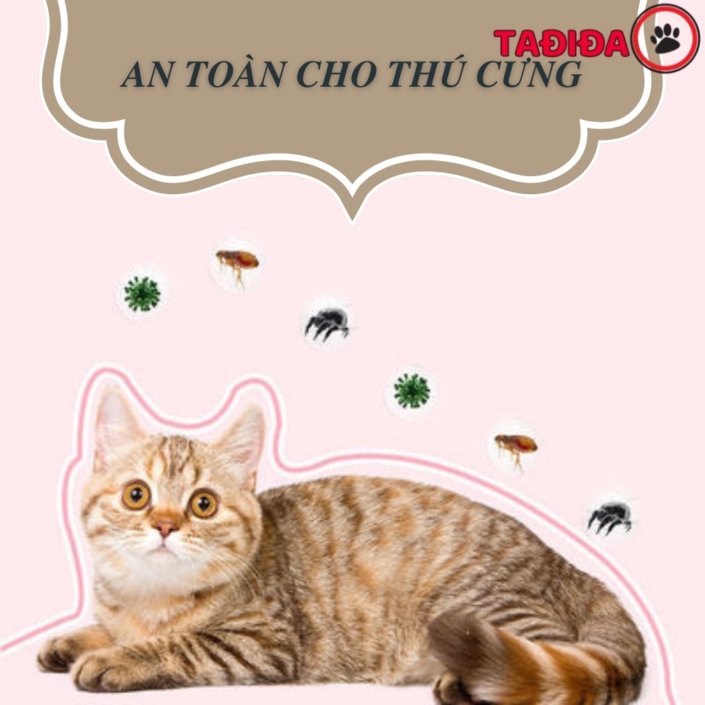 Vòng cổ cho Chó Mèo chống ve rận bọ chét , Phụ kiện bảo vệ Thú Cưng - Tadida Pet