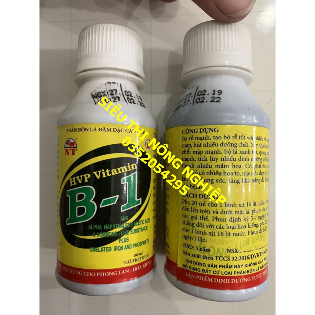 Vitamin B1 HVP - Ra rễ mạnh - tạo bộ rễ - chồi mập mạnh - chuyên dùng cho phong lan