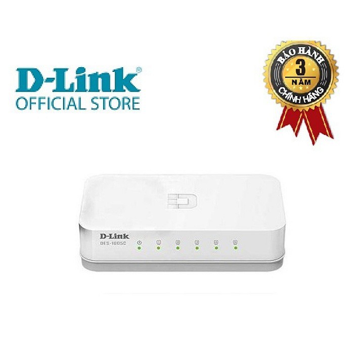 Bộ Chia Mạng Switch 5 cổng D-Link - HÀNG CHÍNH HÃNG - DES-1005C