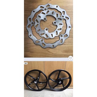 COMBO CẶP MÂM KIỂU 5 CÂY RAIDER, SATRIA KÈM CẶP ĐĨA BÔNG CNC