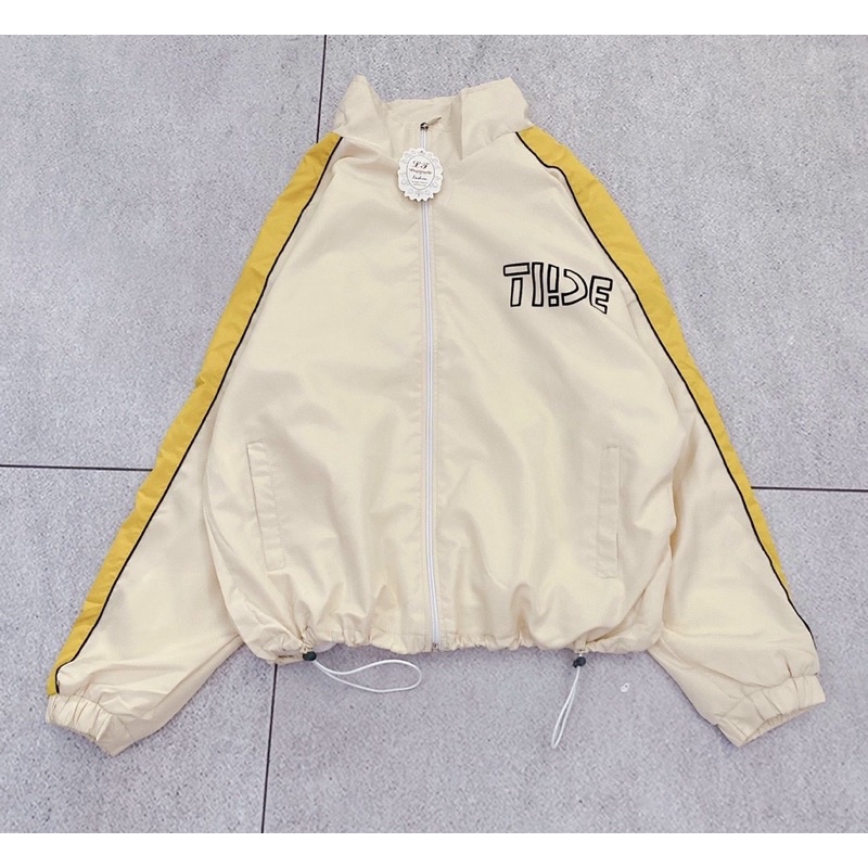 [Ảnh thật shop tự chụp] Áo khoác dù không nón phối viền tay, dây kéo cao cấp | BigBuy360 - bigbuy360.vn