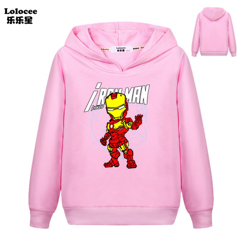 MARVEL Áo Hoodies Phong Cách Iron Man Cá Tính Cho Nam