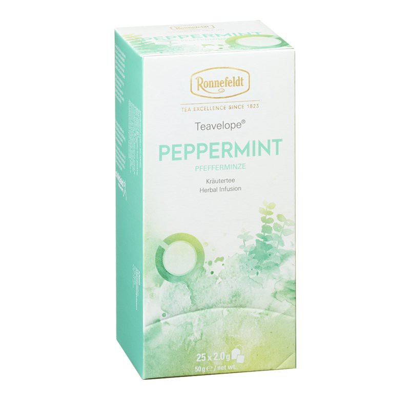 TRÀ BẠC HÀ PEPPERMINT LOẠI TEAVELOPE 25 GÓI HIỆU RONNEFELDT