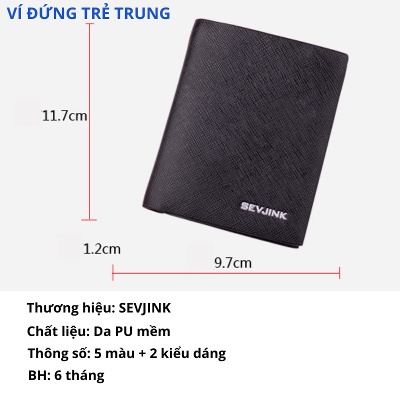 Ví da nam cao cấp phong cách hàn quốc chính hãng DEABOLAR thiết kế nhỏ gọn với nhiều ngăn đựng tiền, cài thẻ