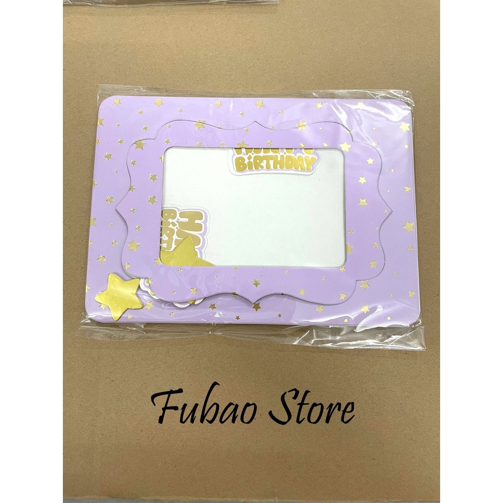 Khung ảnh để bàn bằng giấy trang trí sinh nhật, party Fubao Store