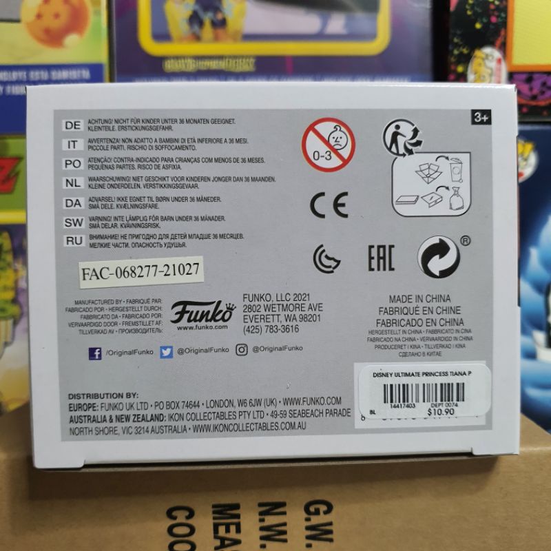 Đồ chơi mô hình funko pop 1014 Tiana - Disney