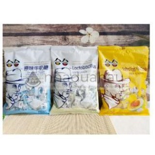 Combo 3 gói Kẹo sữa chua ông già Đài Loan gói to 360gr đủ 3 vị
