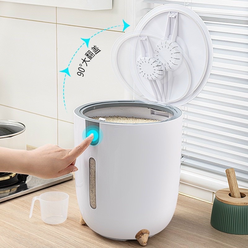THÙNG GẠO THÔNG MINH MẪU MỚI 2022 CHỨA 10kg GẠO SIÊU SANG.hungvn