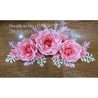 set HOA GIẤY trang trí spa rẻ bền đẹp ( có hướng dẫn khách tự gắn)