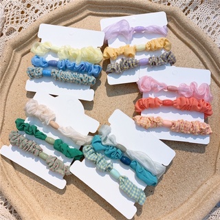 Set 3 chun cột tóc scrunchies bé