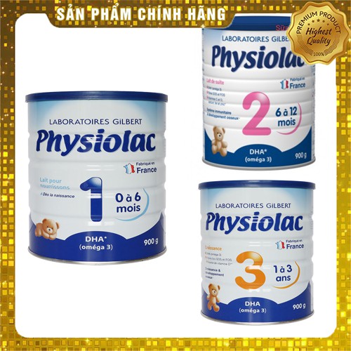 Sữa bột Physiolac số 1, 2, 3 400g/900g Date mới