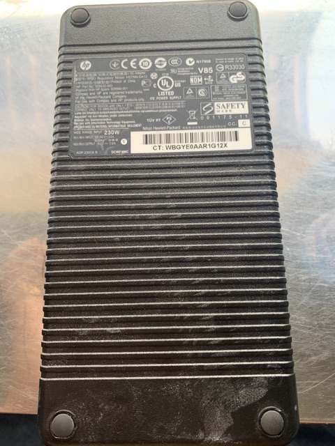 Sạc Hp 19V 230w đầu kim lớn hàng nguyên zin theo laptop giá rất tốt