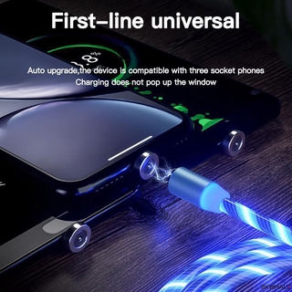 Dây Cáp Sạc Nhanh 2.4A Micro USB Type C Gắn Đèn LED