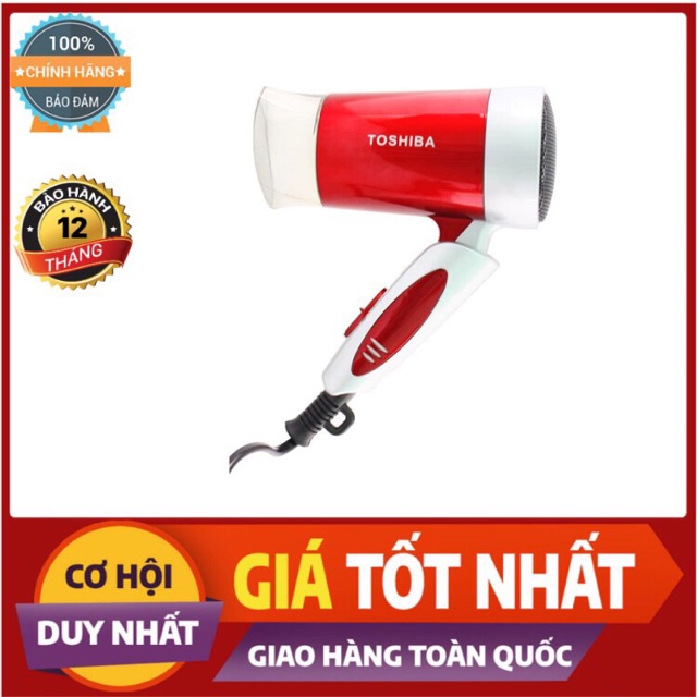 Máy sấy tóc mini Toshiba công suất 1200W