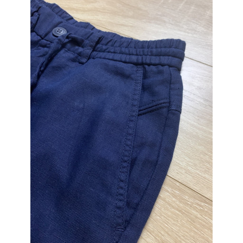 Quần đũi nam cạp chun short xanh đen M2