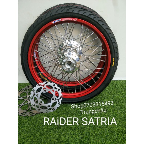 BÁNH CĂM RAIDER SATRIA NIỀN YOKO 1.4 1.6  FULL VỎ CAMEL  60 .70 GẮN NHƯ RIN