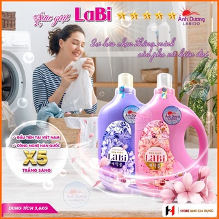 Nước giặt công nghệ nhật bản labi - thơm ngát & mềm vải can 3,6l - ảnh sản phẩm 1