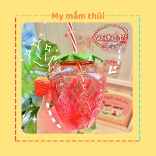 [ Sẵn ] 🍓Bình nước trái dâu🍓