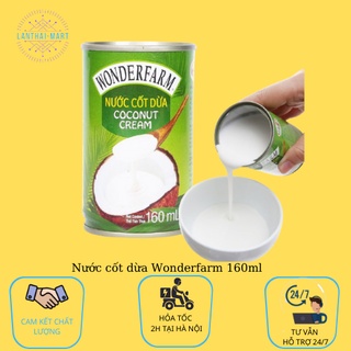 Nước cốt dừa Wonderfarm 160ml/ Nước cốt dừa Wonderfarm 400ml