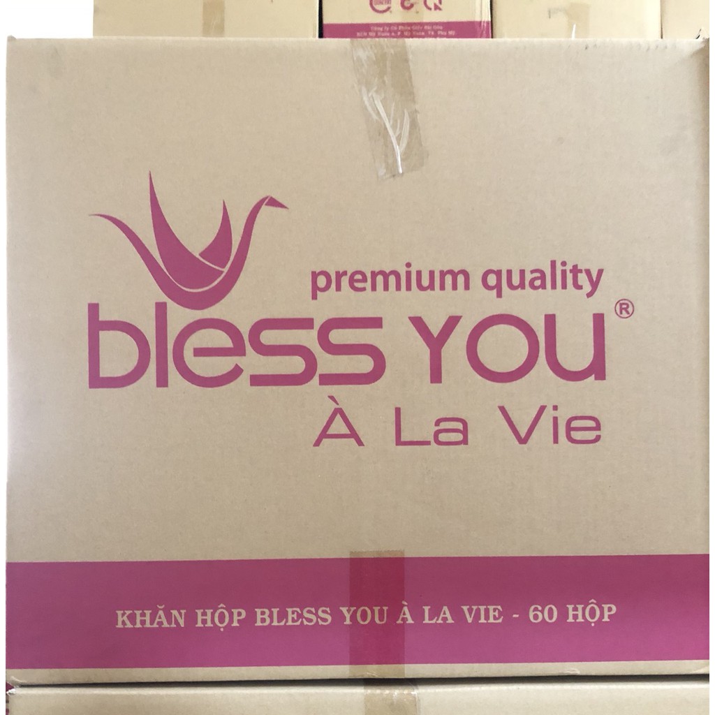 THÙNG 60 HỘP KHĂN HỘP BLESS YOU ALAVIE 180 TỜ